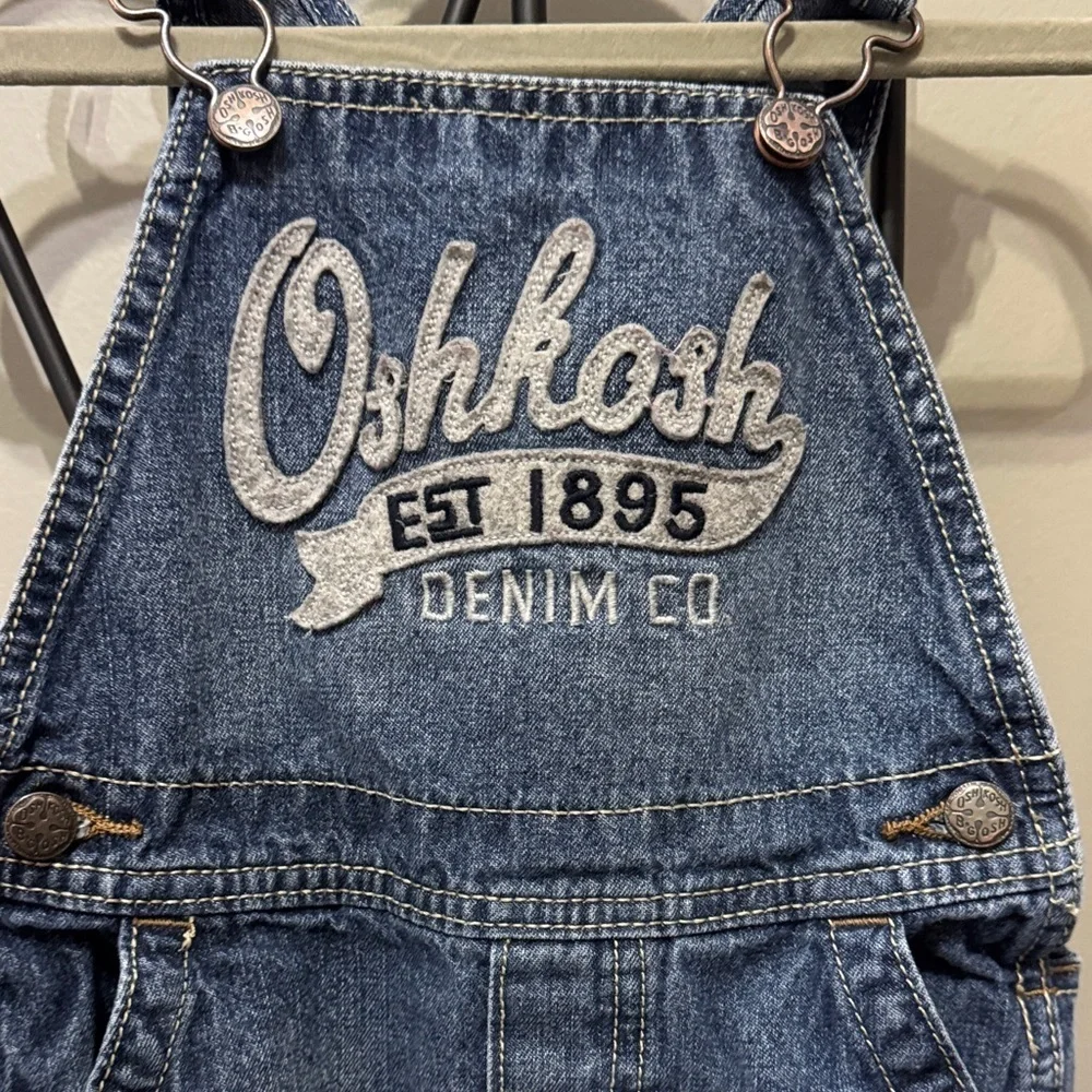 OshKosh B'gosh Blue Denim Overalls size 24 months